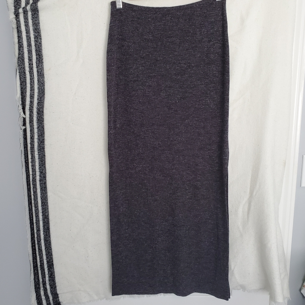 Vintage Grey Maxi Skirt